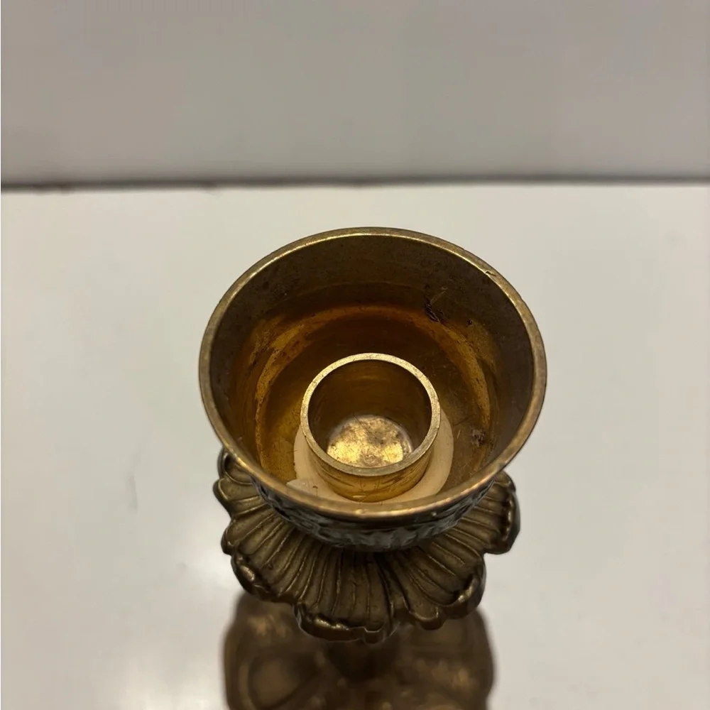 Vintage brass candle stick holder